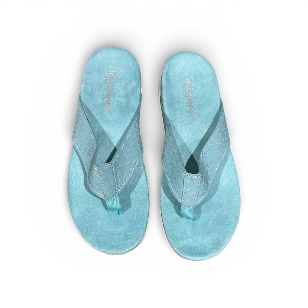 Spenco Newport Cheetah Orthotic Thong Sandal